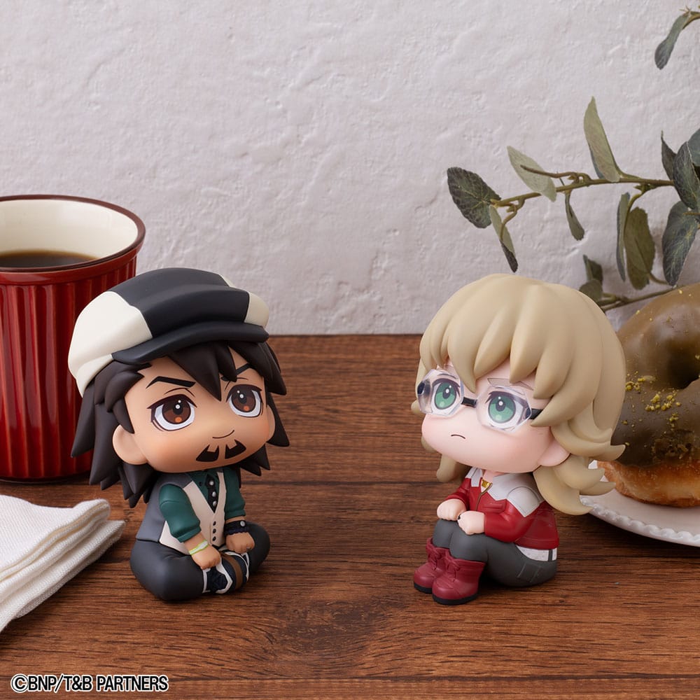Tiger & Bunny Look Up PVC Statues Kaburagi T Kotetsu & Barnaby Brooks Jr. Set (with gift) 11 cm P065090