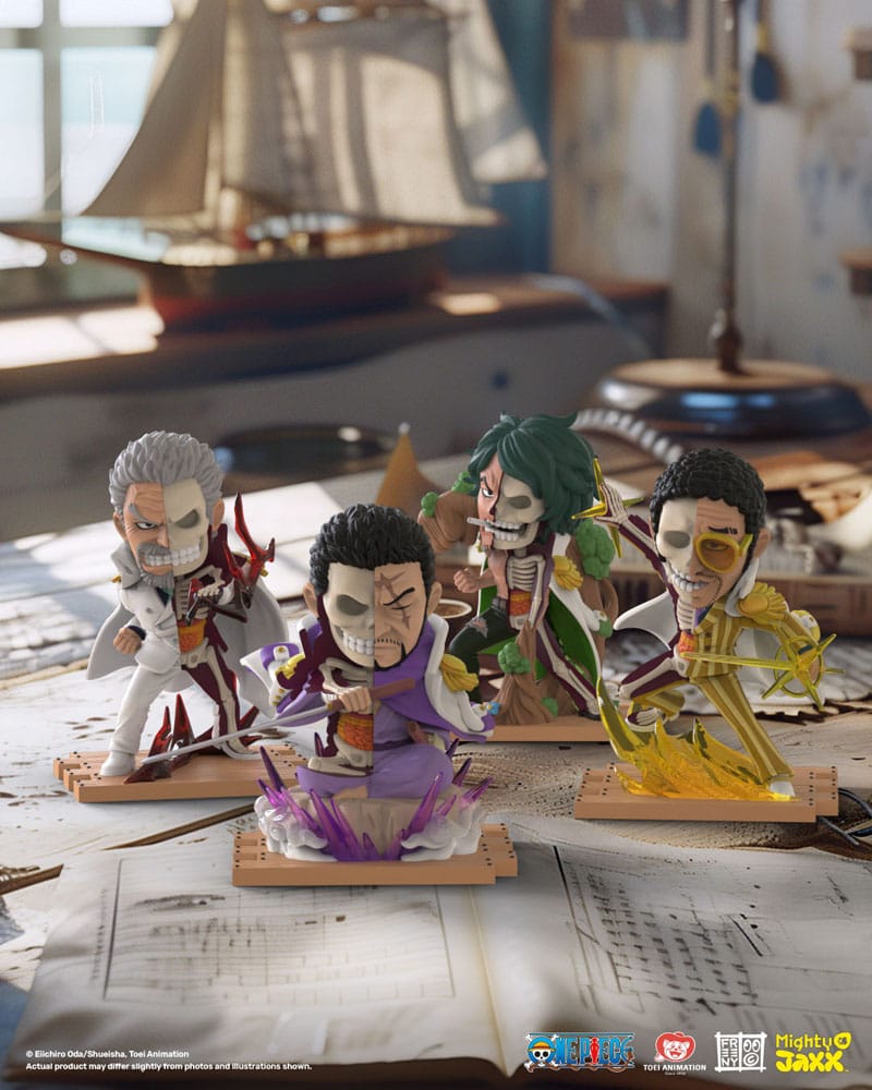 One Piece Freeny's Hidden Dissectables Marines Edition 4 inch Vinyl Figure Blind Box Display (6) P051105