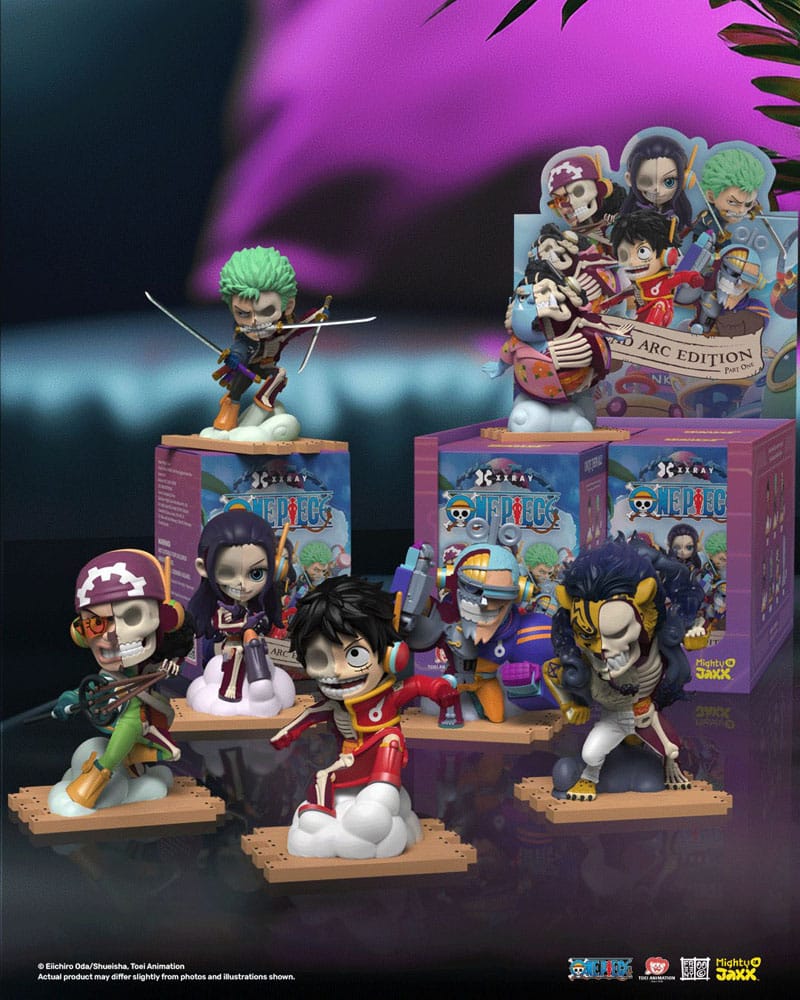 One Piece XXRAY 4 inch Vinyl Figure Egghead Arc Series Part 1 Blind Box Display (6) P051106