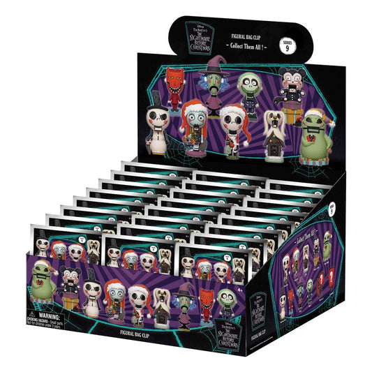Nightmare Before Christmas 3D PVC Bag Clips  Glow in the Dark Series 9 Display (24) P051197