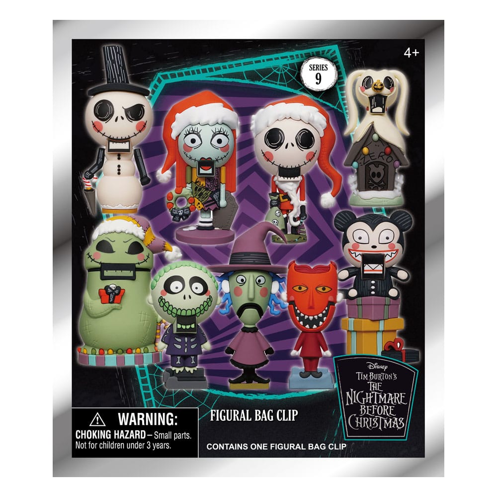 Nightmare Before Christmas 3D PVC Bag Clips Glow in the Dark Series 9 Display (24)