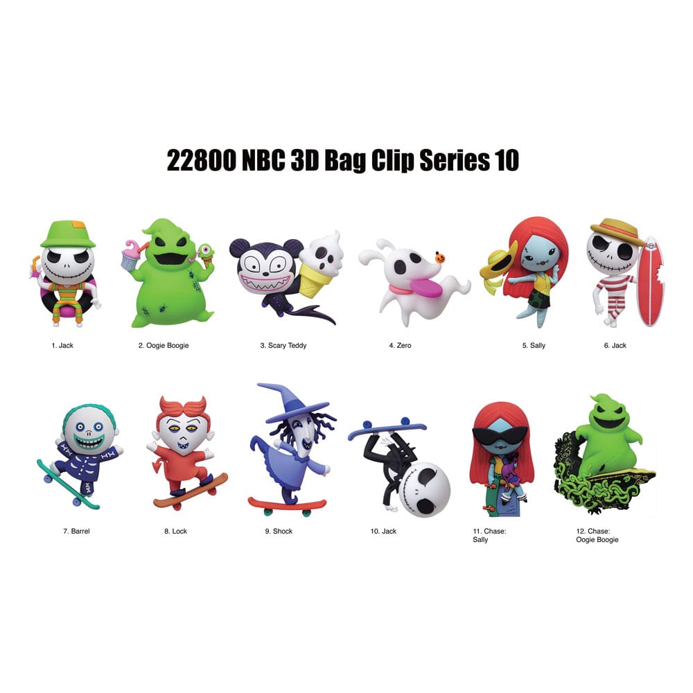 The Nightmare Before Christmas PVC Bag Clips Series 10 Display (24) P051208