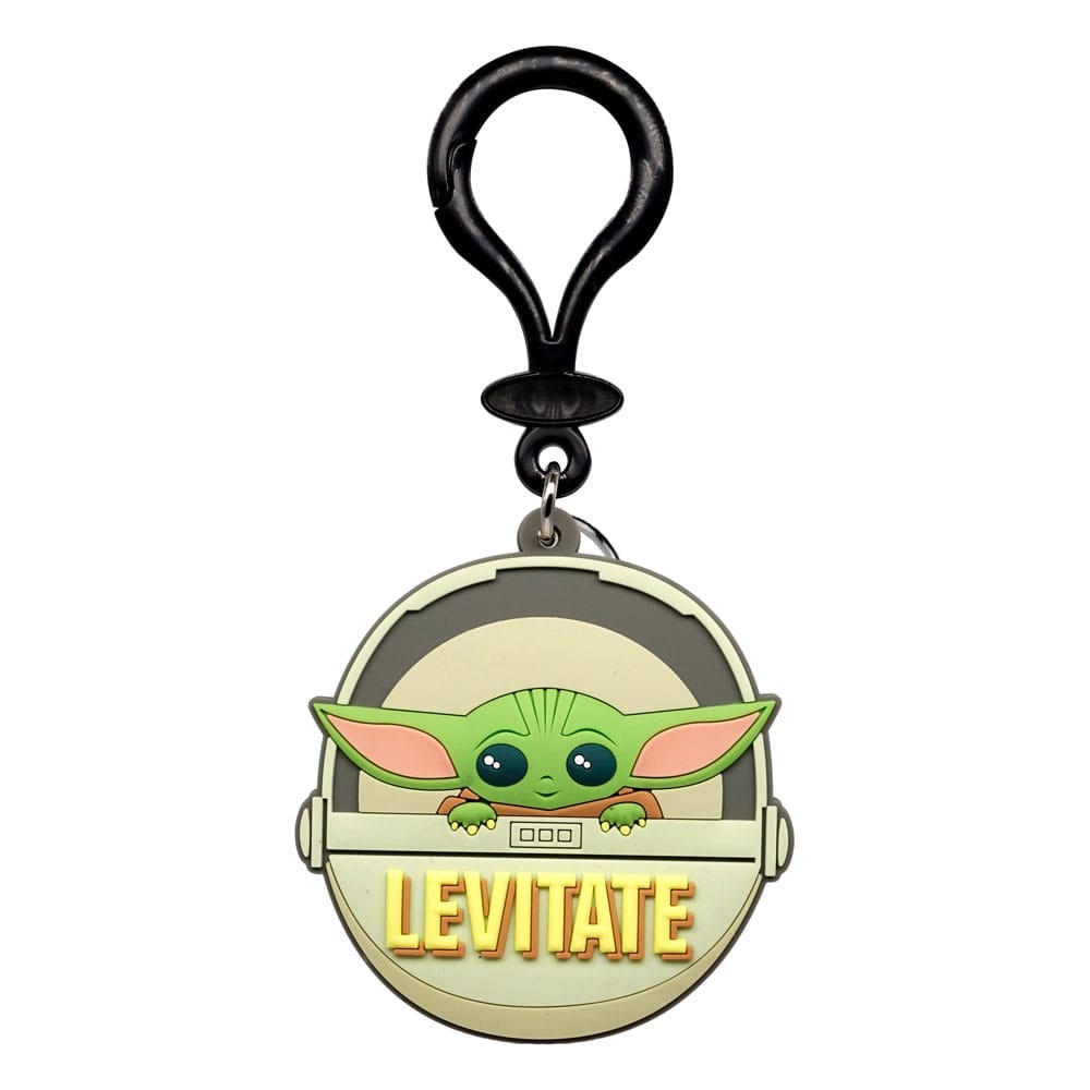 Star Wars Soft Touch PVC Bag Clip Baby Yoda Levitate P065963