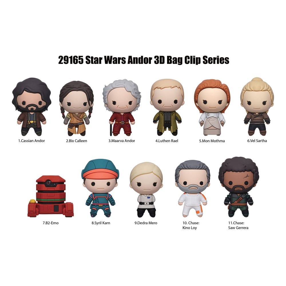 Star Wars 3D Foam Bag Clips Andor Display (24) P065964