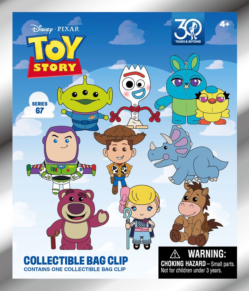 Toy Story 3D PVC Bag Clips 30th Anniversary Series 67 Display (24) P051281