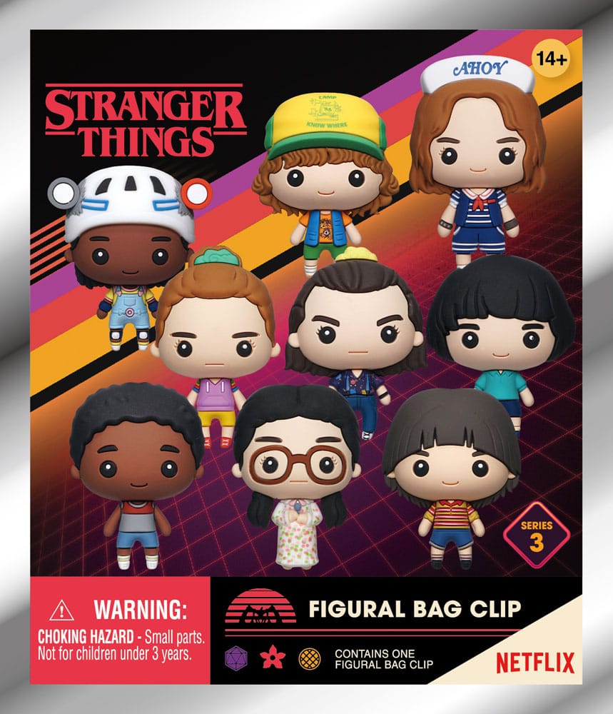 Stranger Things 3D PVC Bag Clips Series 3 Display (24) P051299