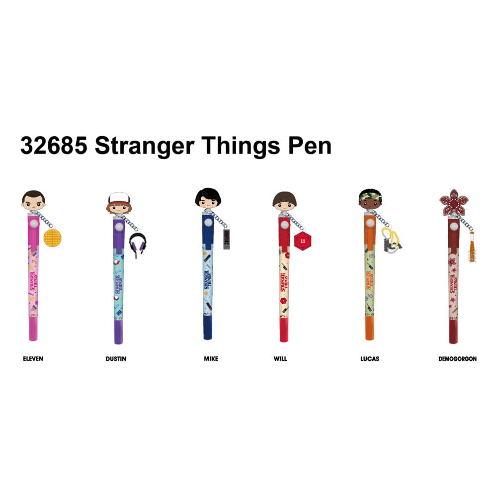 Stranger Things pen 3D Head Topper Spinning Pen P051303