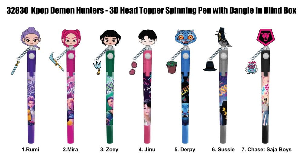 K-Pop Demon Hunter 3D Head Topper Pen Display (16) P074606