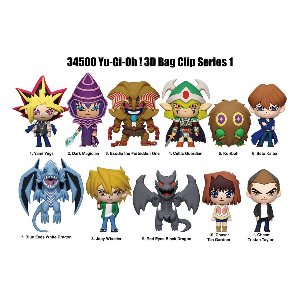 Yu-Gi-Oh 3D PVC Bag Clips Series 1 Display (24) P051319