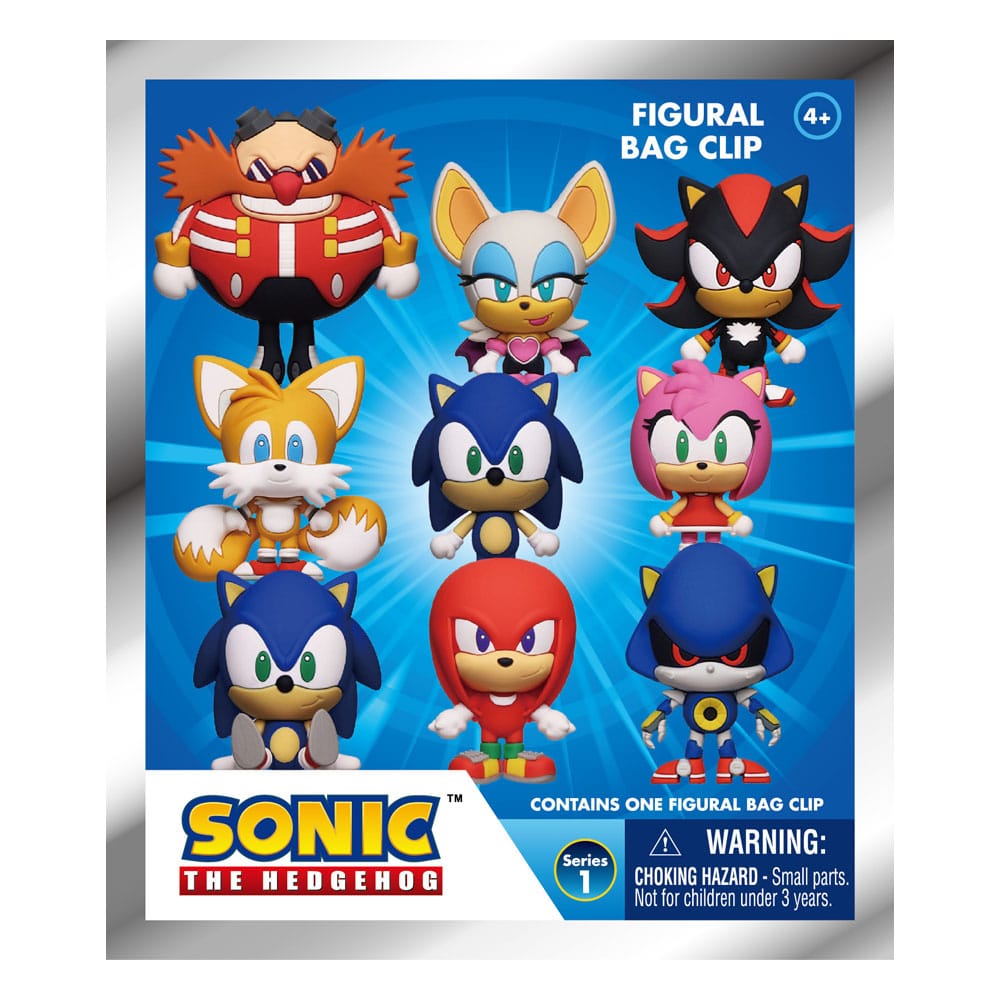 Sonic - The Hedgehog 3D PVC Bag Clips Series 1 Display (24) P051321