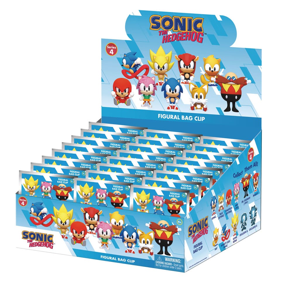 Sonic the Hedgehog PVC Bag Clips Series 4 Display (24) P051330