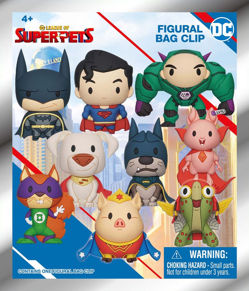 DC Super Pets 3D PVC Bag Clips Series 1 Display (24) P051348