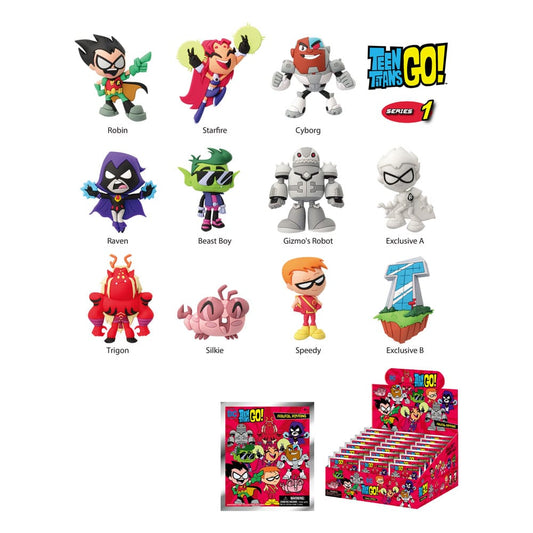 Teen Titans Go! 3D PVC Bag Clips Series 01 Display (24) P051351
