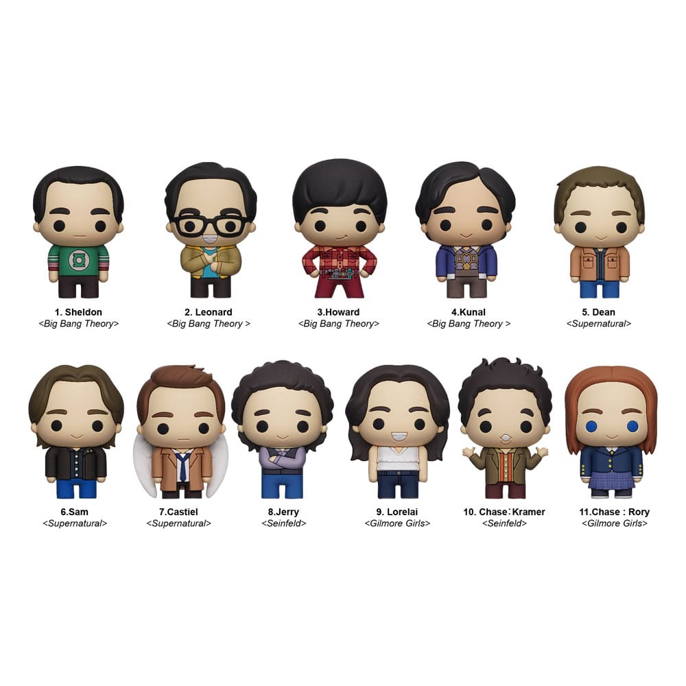 Warner Brothers TV 3D PVC Bag Clips Series 1 Display (24) P051381