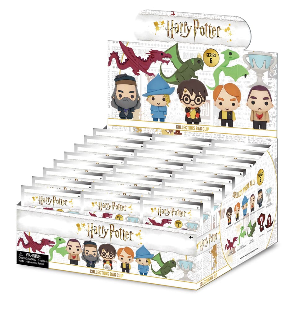 Harry Potter 3D PVC Bag Clips Series 6 Display (24) P051392