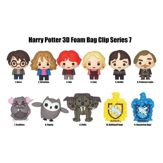 Harry Potter 3D PVC Bag Clips Series 7 Display (24) P051394