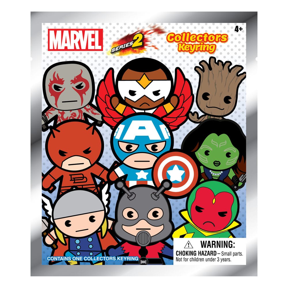 Marvel 3D PVC Bag Clips Series 2 Display (24) P051454