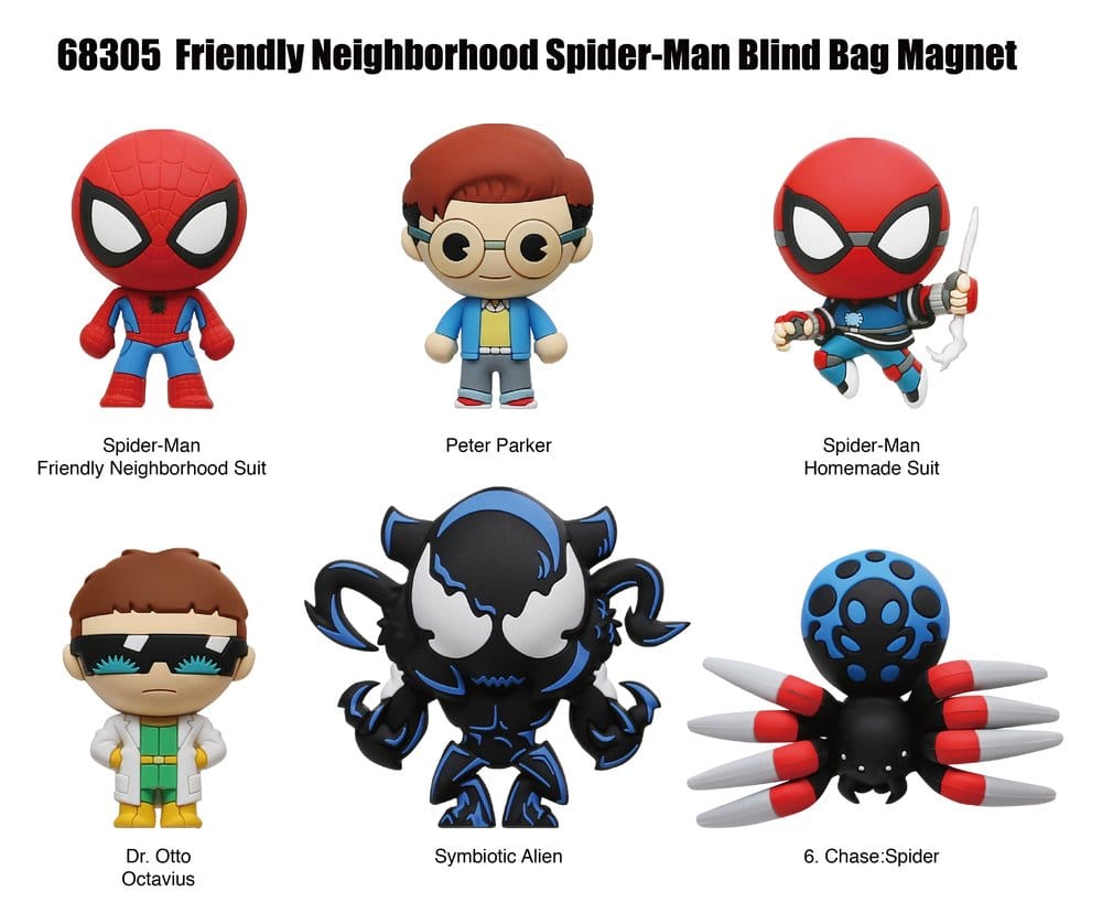 Spider-Man Magnets blind pack Display (12) P071176