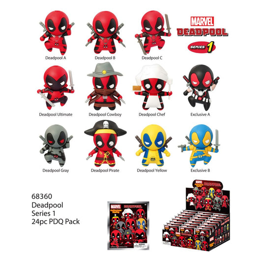 Deadpool PVC Bag Clips Series 1 Display (24) P051457