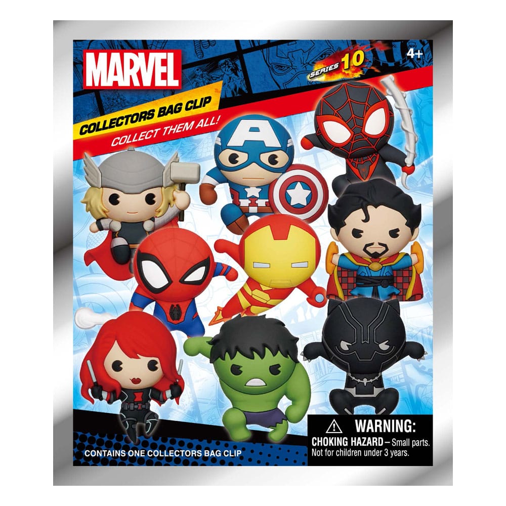 Marvel 3D PVC Bag Clips Series 10 Classics Display (24) P051468