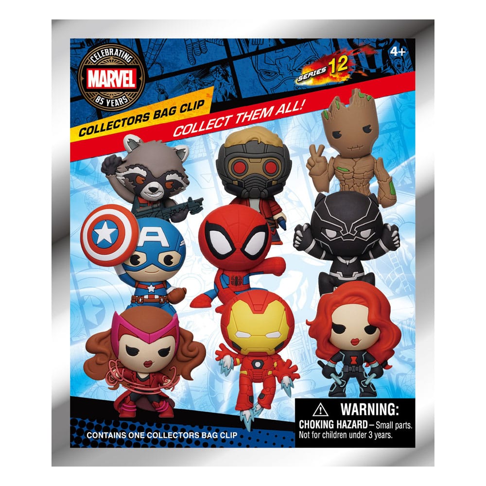 Marvel 3D PVC Bag Clips 85th Core Comic Series 12 Display (24) P051483