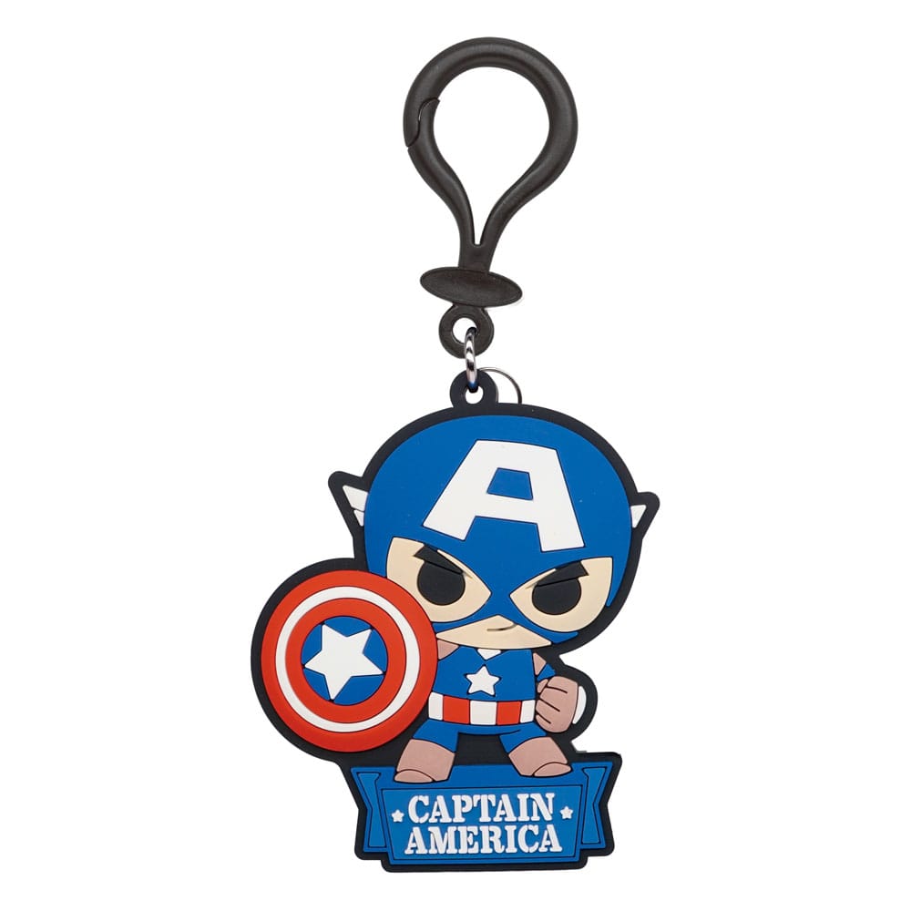 Marvel Soft Touch PVC Bag Clip Captain America P051490
