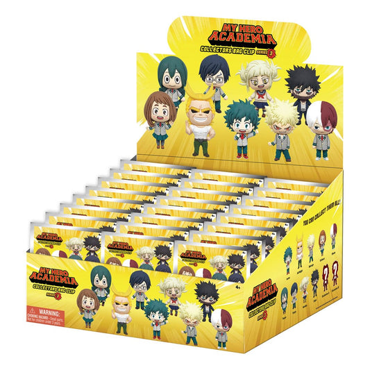 My Hero Academia 3D PVC Bag Clips Series 3 Display (24) P051510