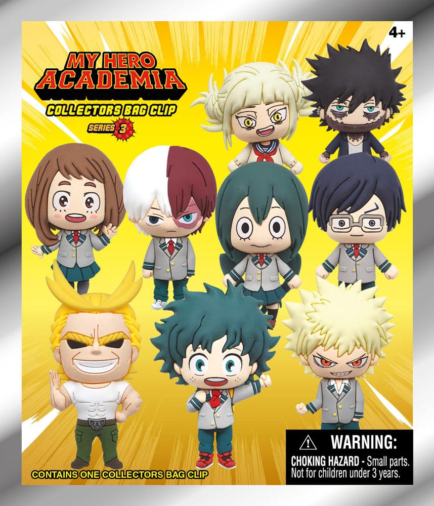 My Hero Academia 3D PVC Bag Clips Series 3 Display (24) P051510