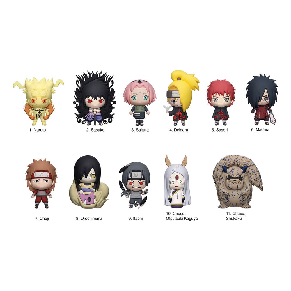 Naruto 3D PVC Bag Clips Series 6 Display (24) P051524