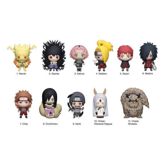Naruto 3D PVC Bag Clips Series 6 Display (24) P051524