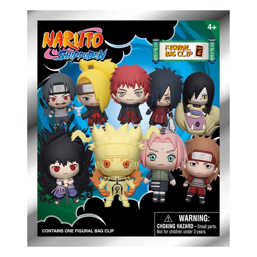 Naruto 3D PVC Bag Clips Series 6 Display (24) P051524