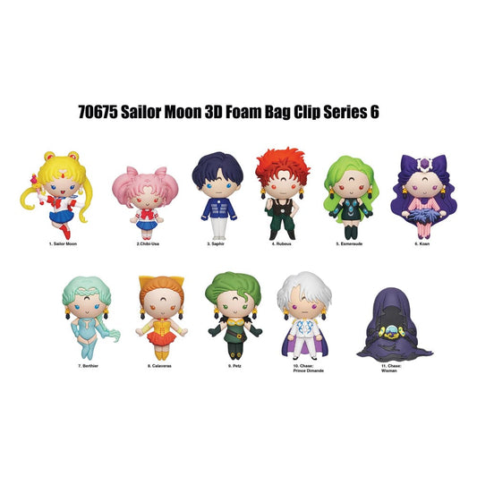 Sailor Moon 3D PVC Bag Clips Series 6 Display (24) P051533