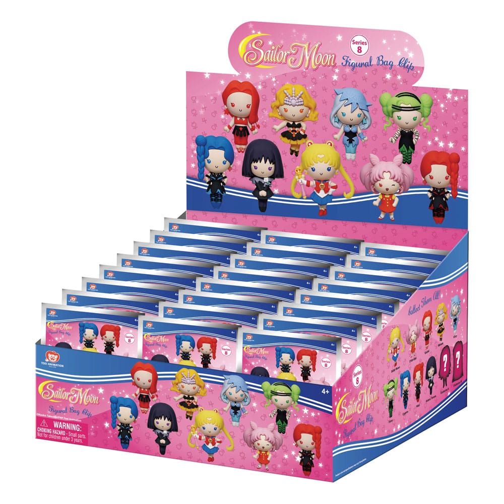 Sailor Moon 3D PVC Bag Clips Series 8 Display (24) P051538