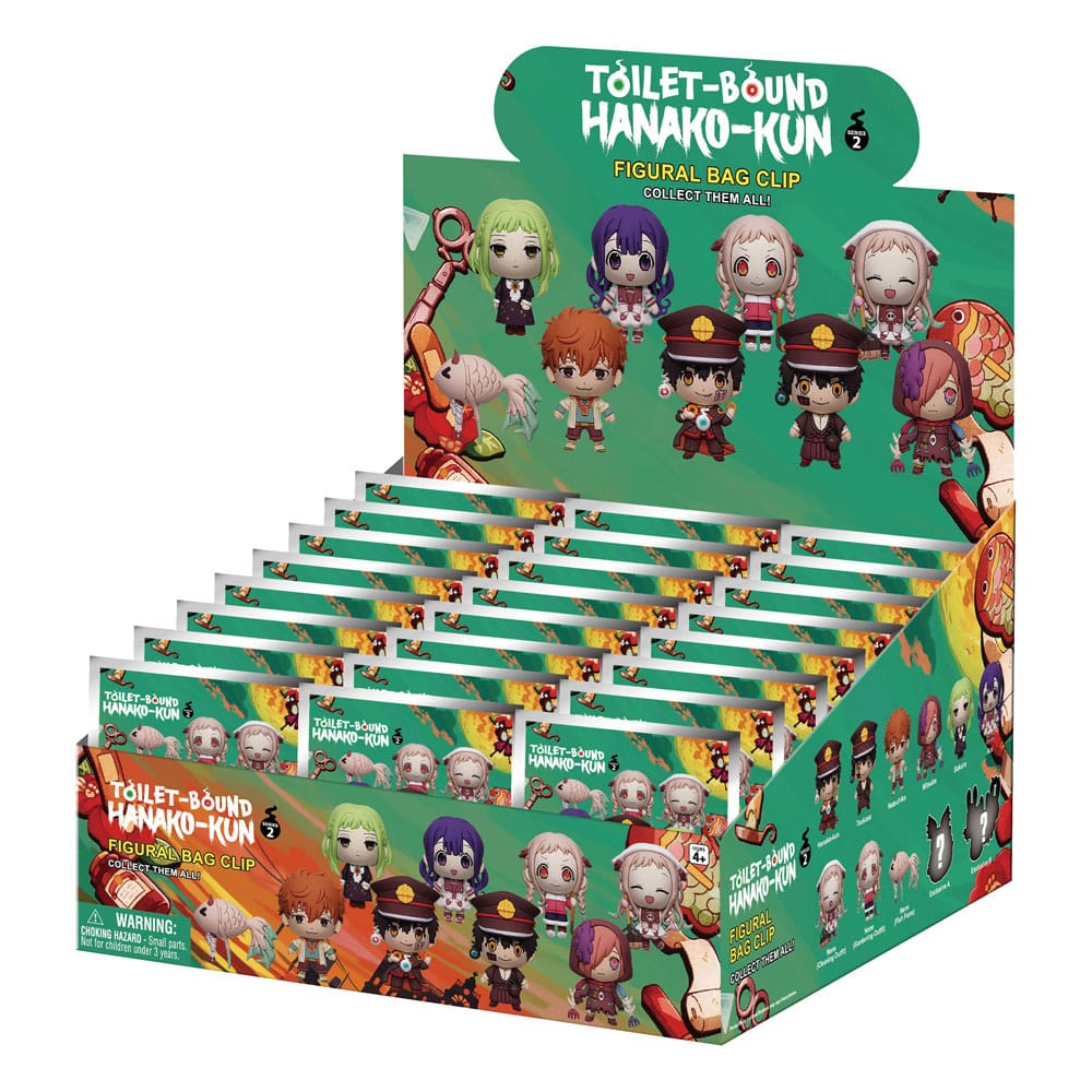 Toilet-Bound Hanako-kun 3D PVC Bag Clips Series 2 Display (24) P051548