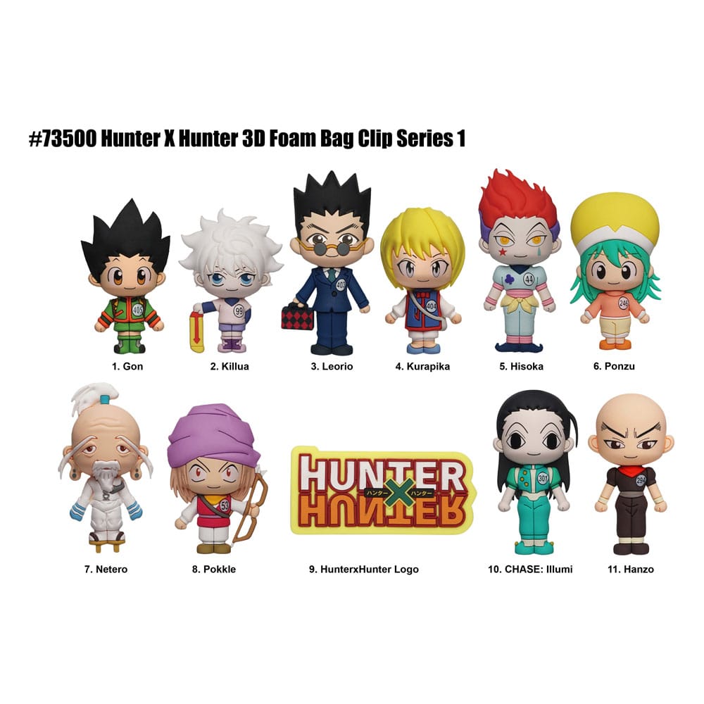 Hunter x Hunter 3D Foam Bag Clips Series 1 Display (24) P051555