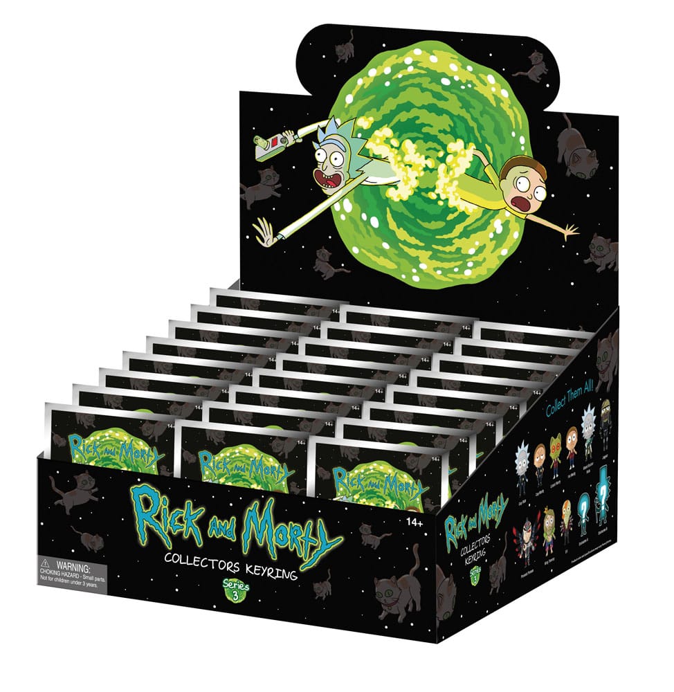 Rick and Morty PVC Bag Clips Series 3 Display (24) P051563
