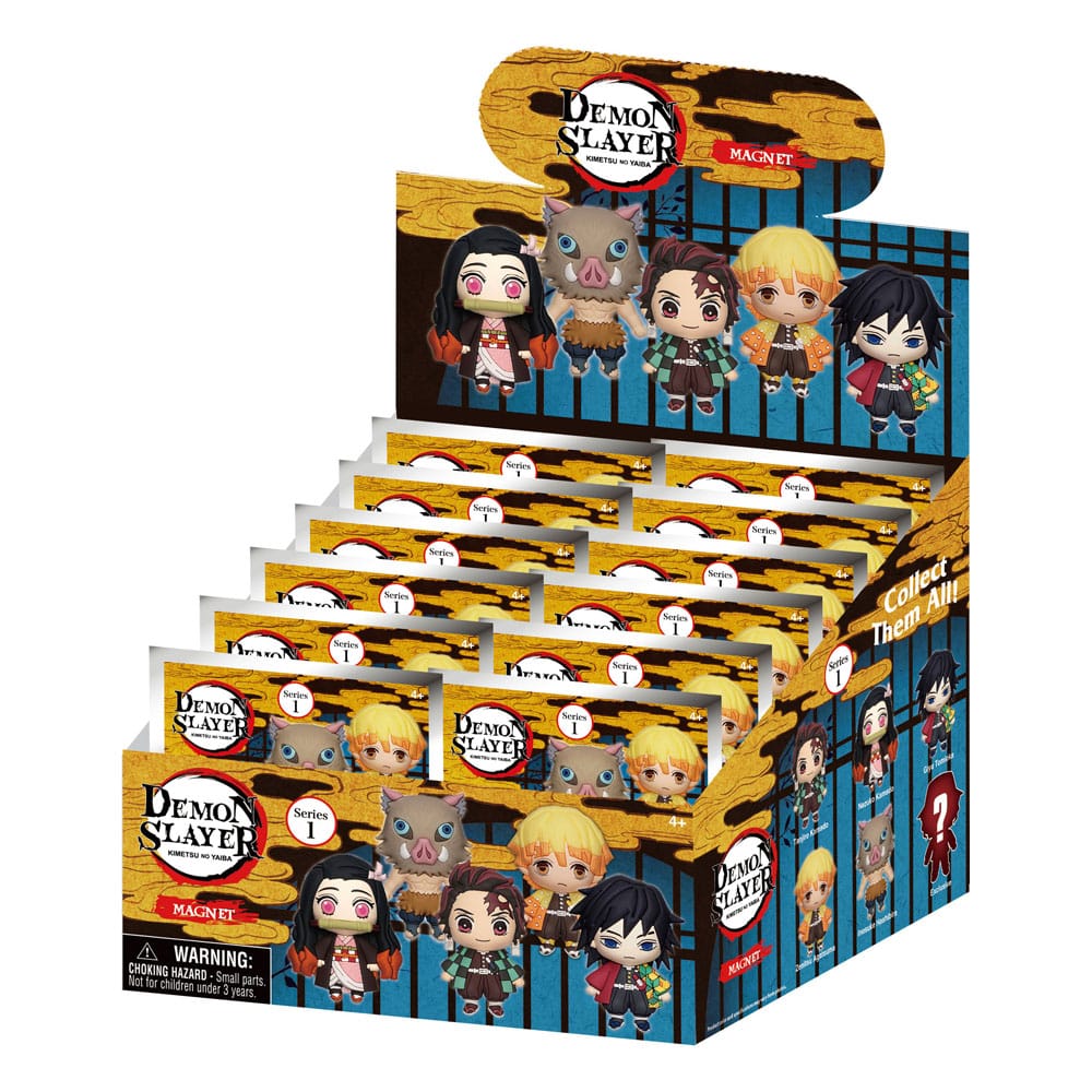Demon Slayer: Kimetsu no Yaiba 3D 3D Magnets Series 1 Display (12) P051567