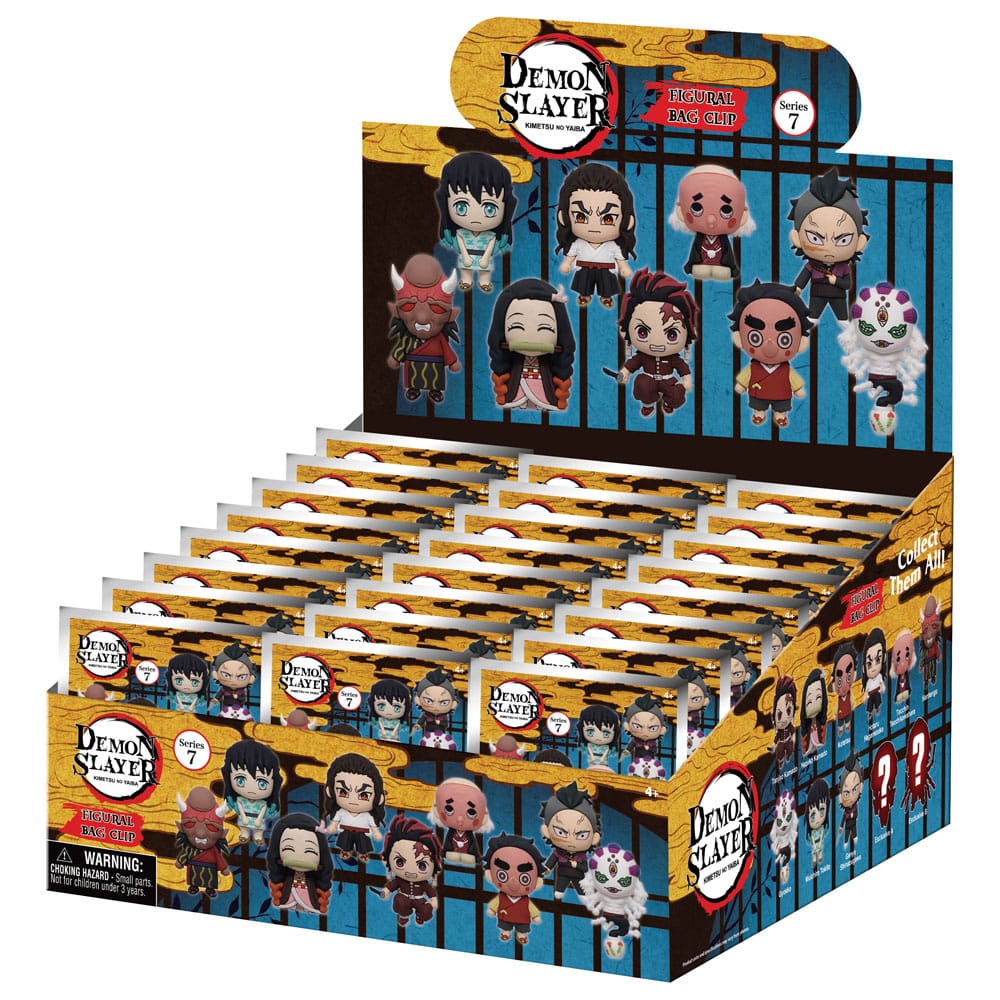 Demon Slayer 3D PVC Bag Clips Series 7 Display (24) P051584