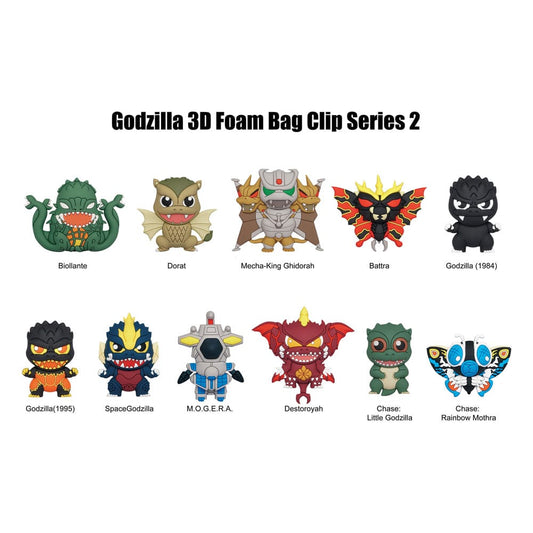 Godzilla  3D PVC Bag Clips  Series 2 Display (24) P051587