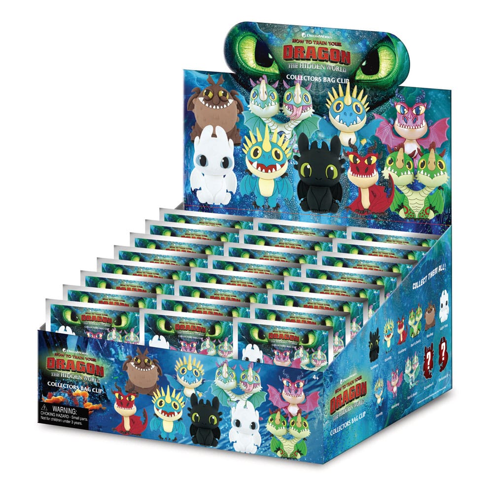 How to Train Your Dragon 3D PVC Bag Clips Series 1 Display (24) P051591