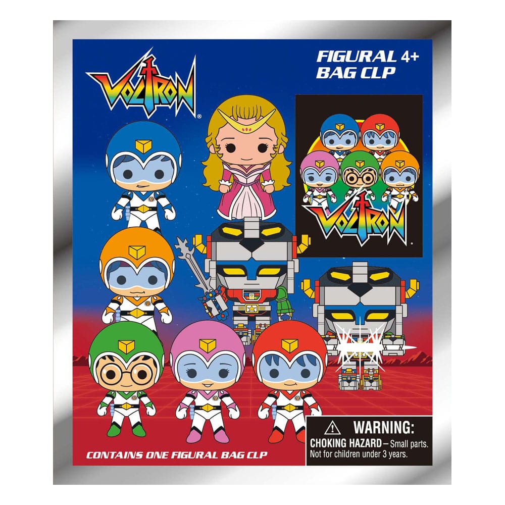 Voltron 3D PVC Bag Clips 40th Anniversary Display (24) P051597