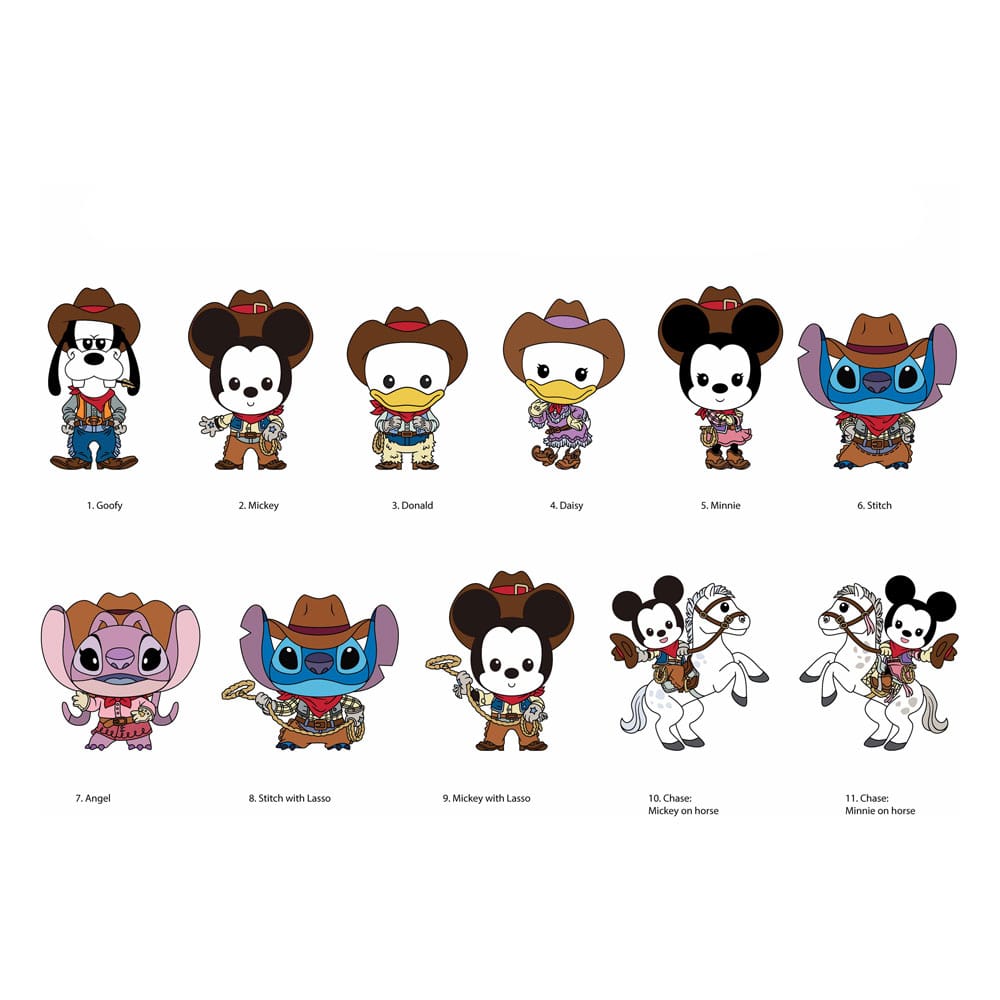 Disney Classic Western 3D Foam Bag Clips Series 72 Display (24) P067715
