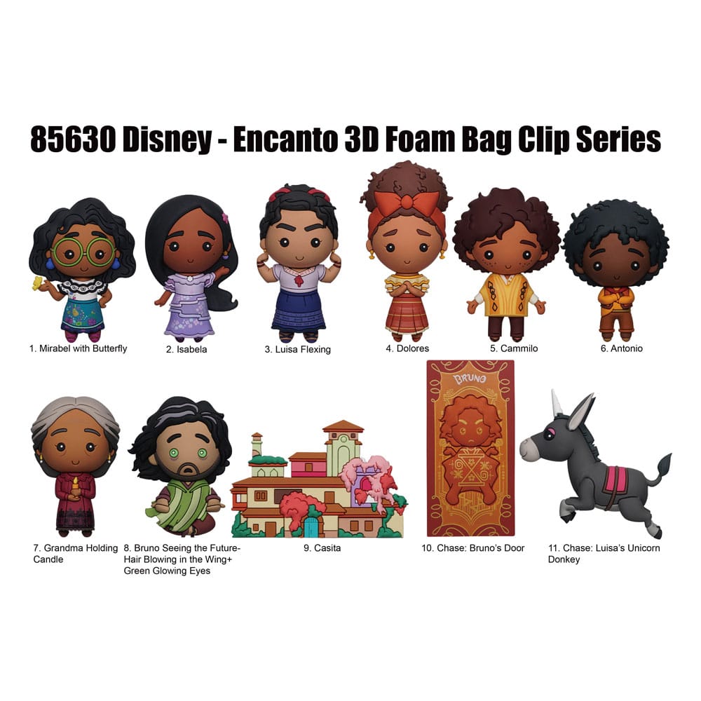 Encanto 3D Foam Bag Clips Series 52 Display (24) P065984