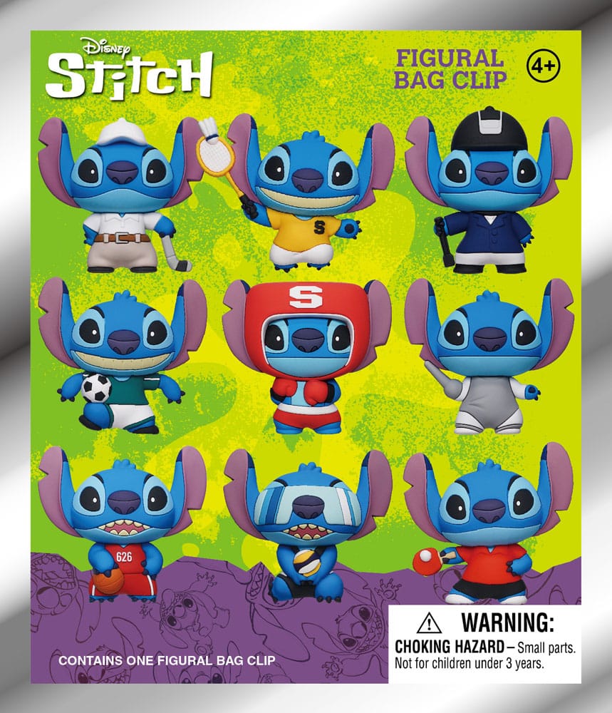 Lilo & Stitch 3D PVC Bag Clips Series 1 Sport Display (24) P051695
