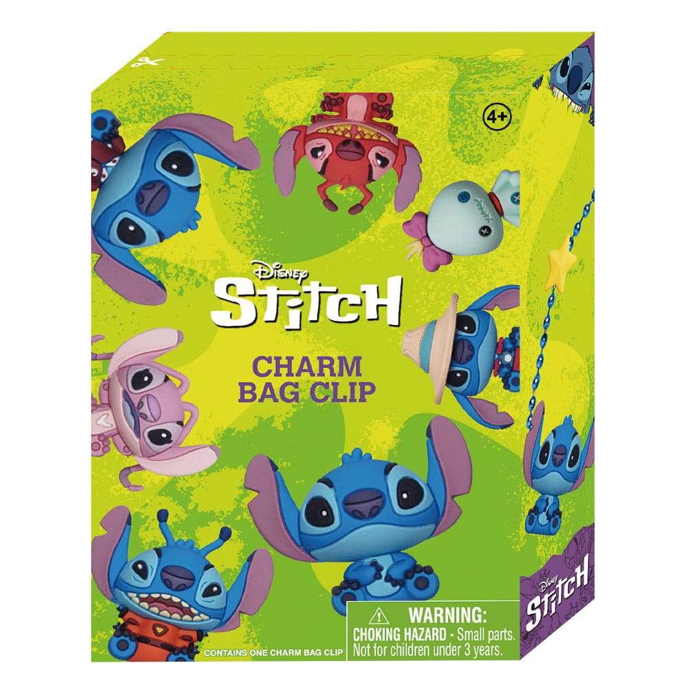 Lilo & Stitch 3D PVC Bag Clips Stitch Charm Display (24) P051696