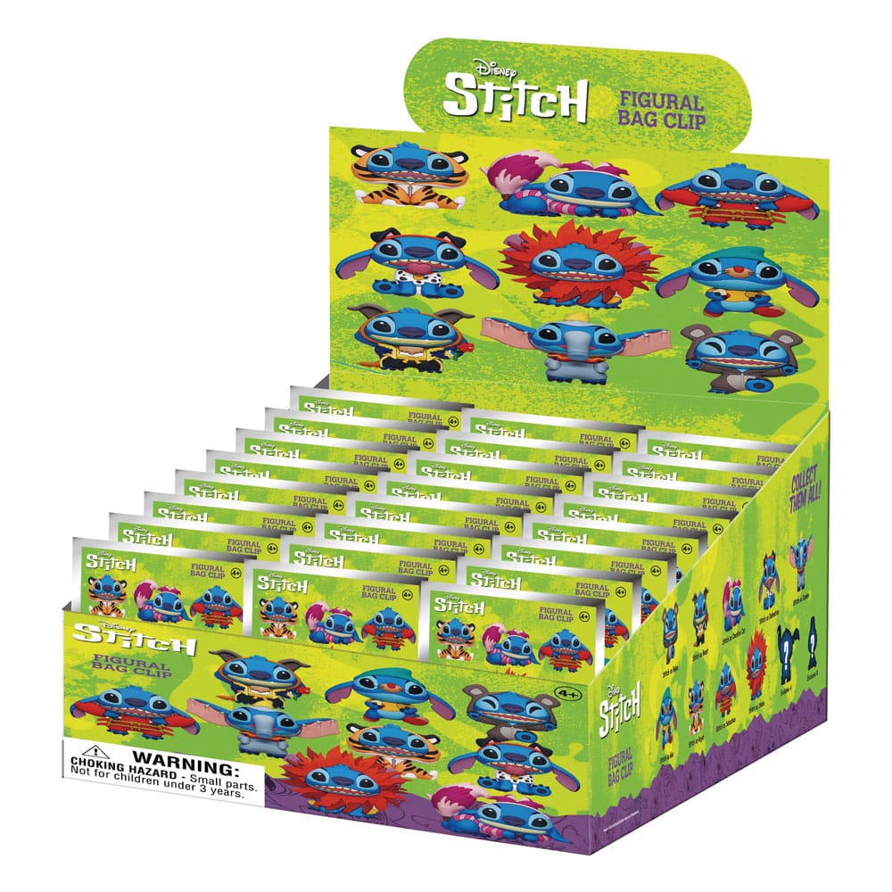 Lilo & Stitch 3D PVC Bag Clips Series 1 Stitch in costume Display (24) P051702