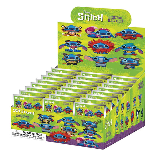 Lilo & Stitch 3D PVC Bag Clips Series 1 Stitch in costume Display (24) P051702