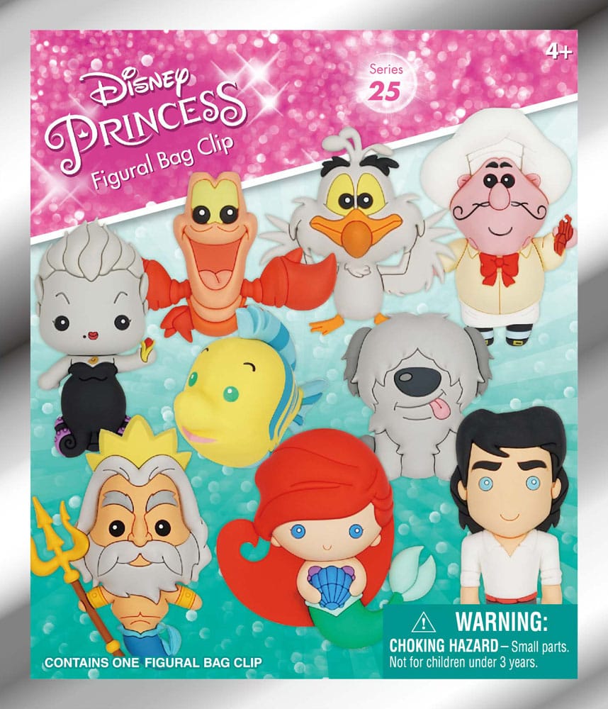 The Little Mermaid 3D PVC Bag Clips Series 1 Display (24) P051712