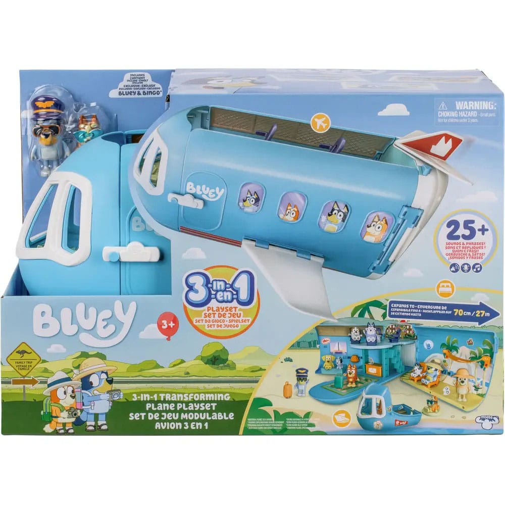 Bluey Mini Figure Playset Bluey Holiday 3in1 Set P066617