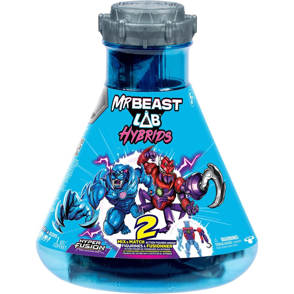 Mr. Beast Lab Hybrids Series 2 Mini Figuren 2er-Pack Spider vs Energy Panther 11 cm P066627